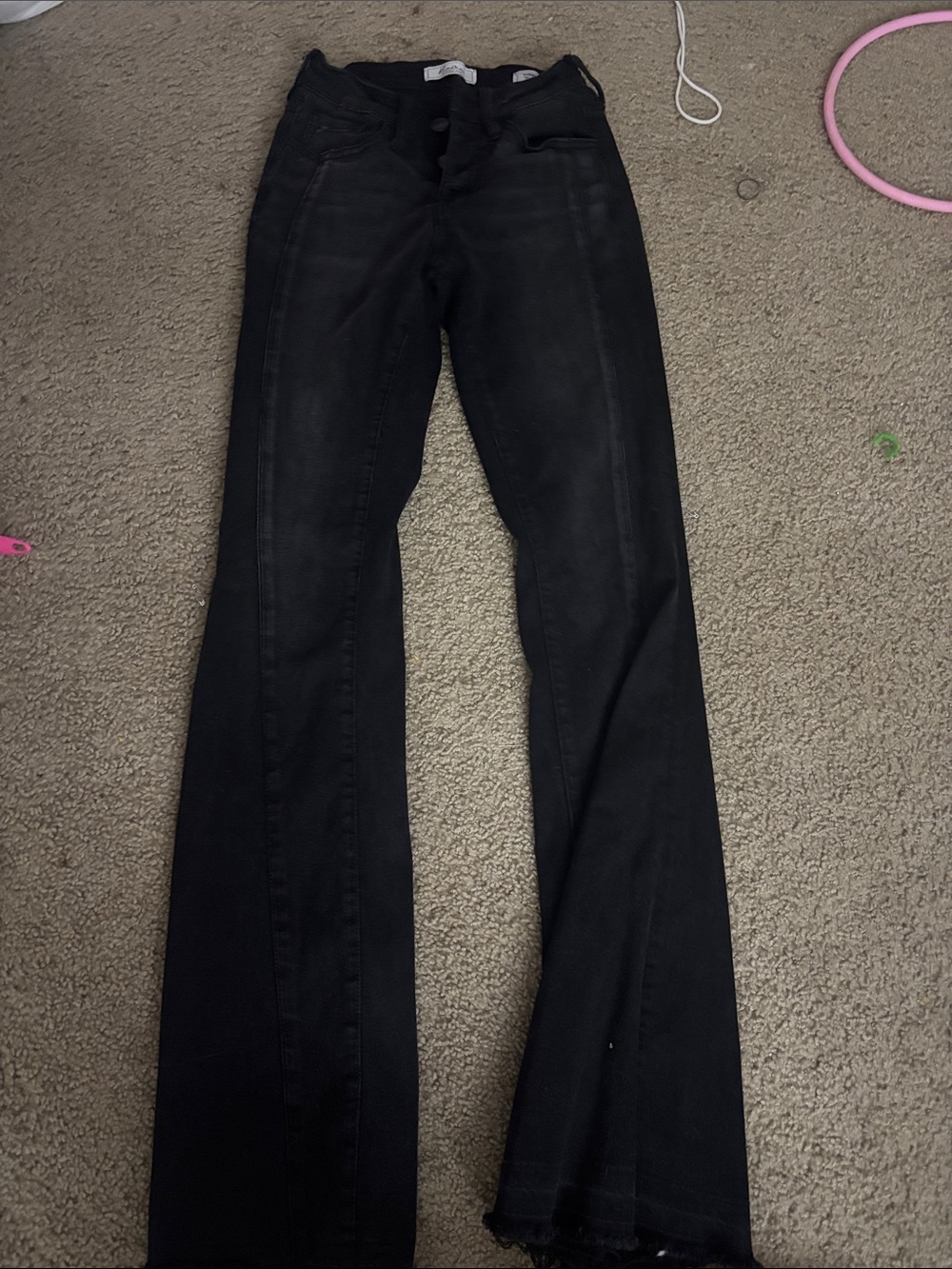 KanCan Black Mid-Rise Flare Jeans